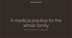 Desktop Screenshot of hackettmedical.com