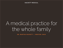 Tablet Screenshot of hackettmedical.com